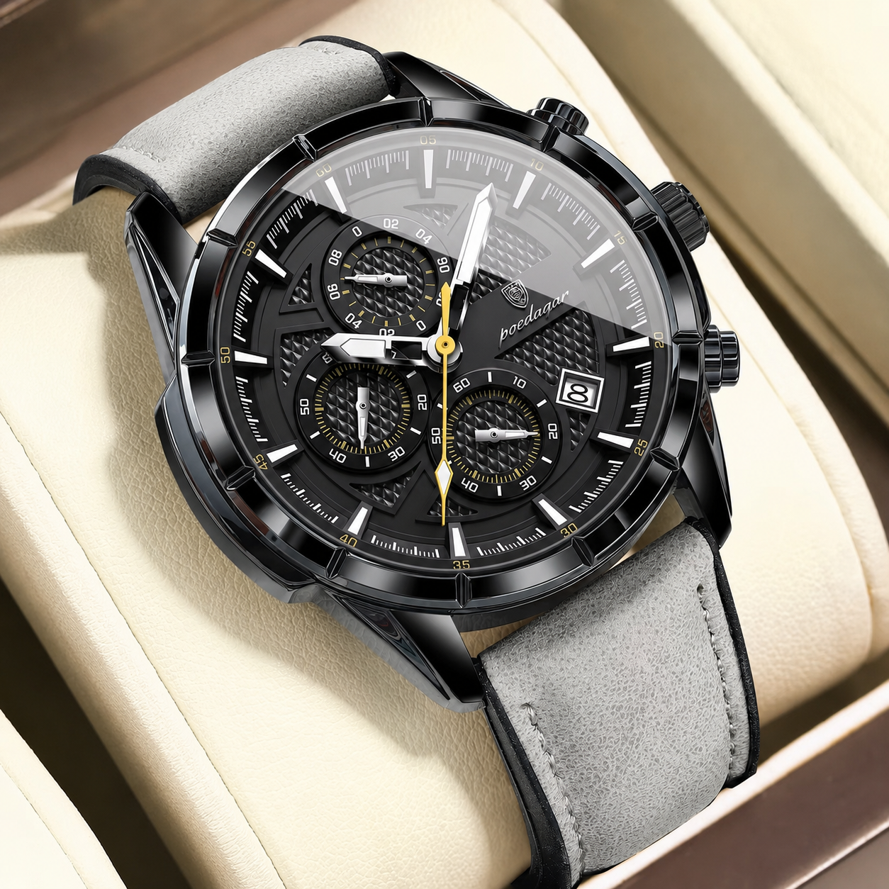 Poedagar Men's Signature Chronograph Sport Watch