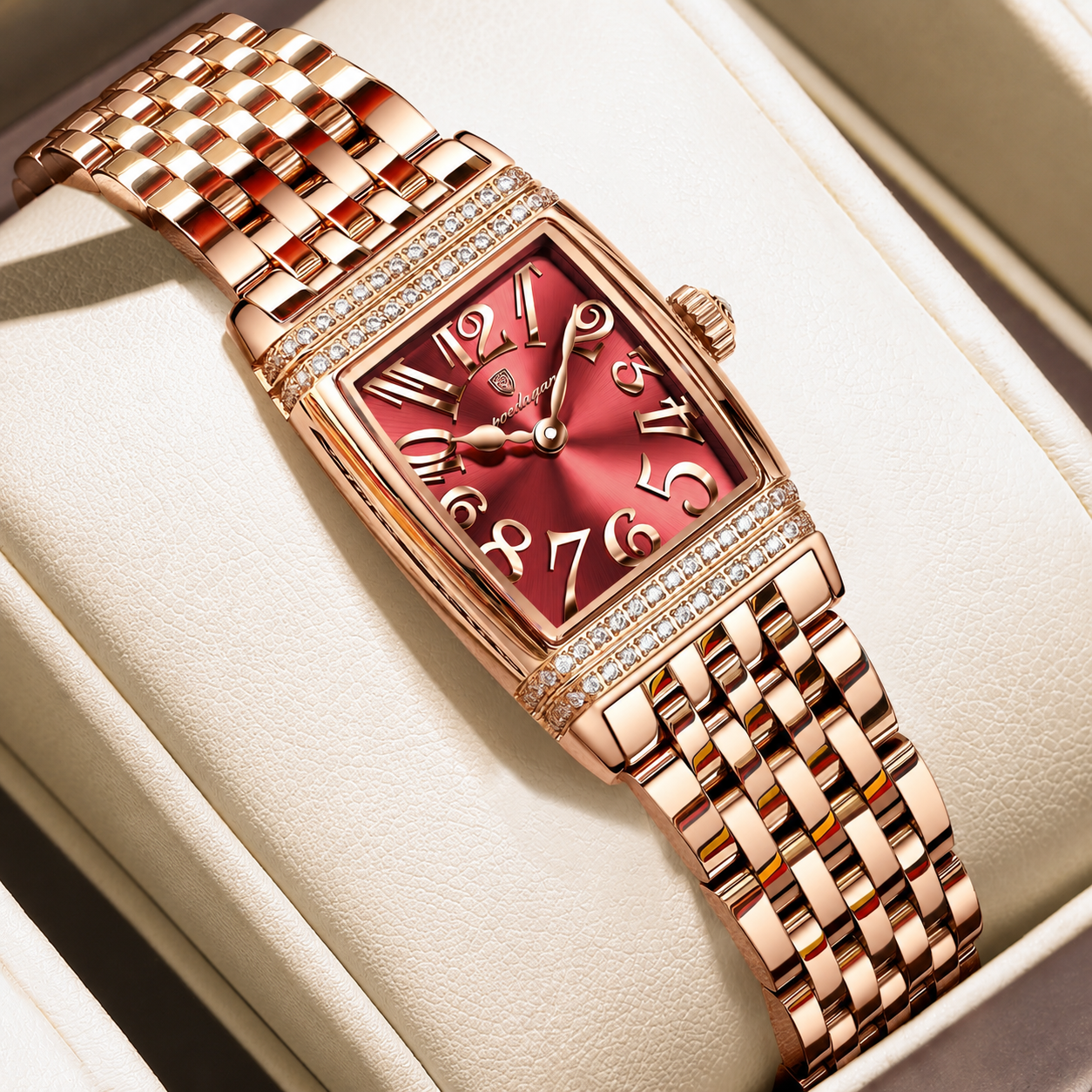 Poedagar Women Watch Rose Gold Stainless Steel Waterproof