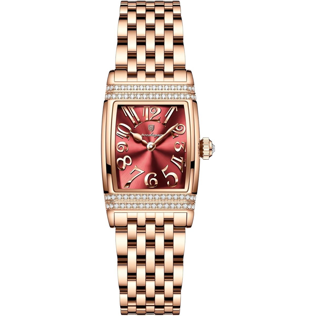 Poedagar Women Watch Rose Gold Stainless Steel Waterproof
