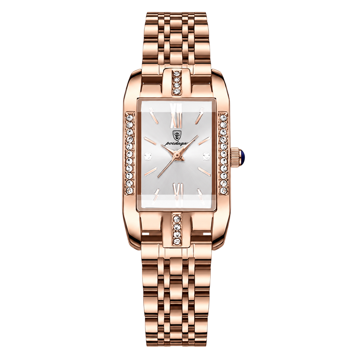 Poedagar Green Rectangular Watch