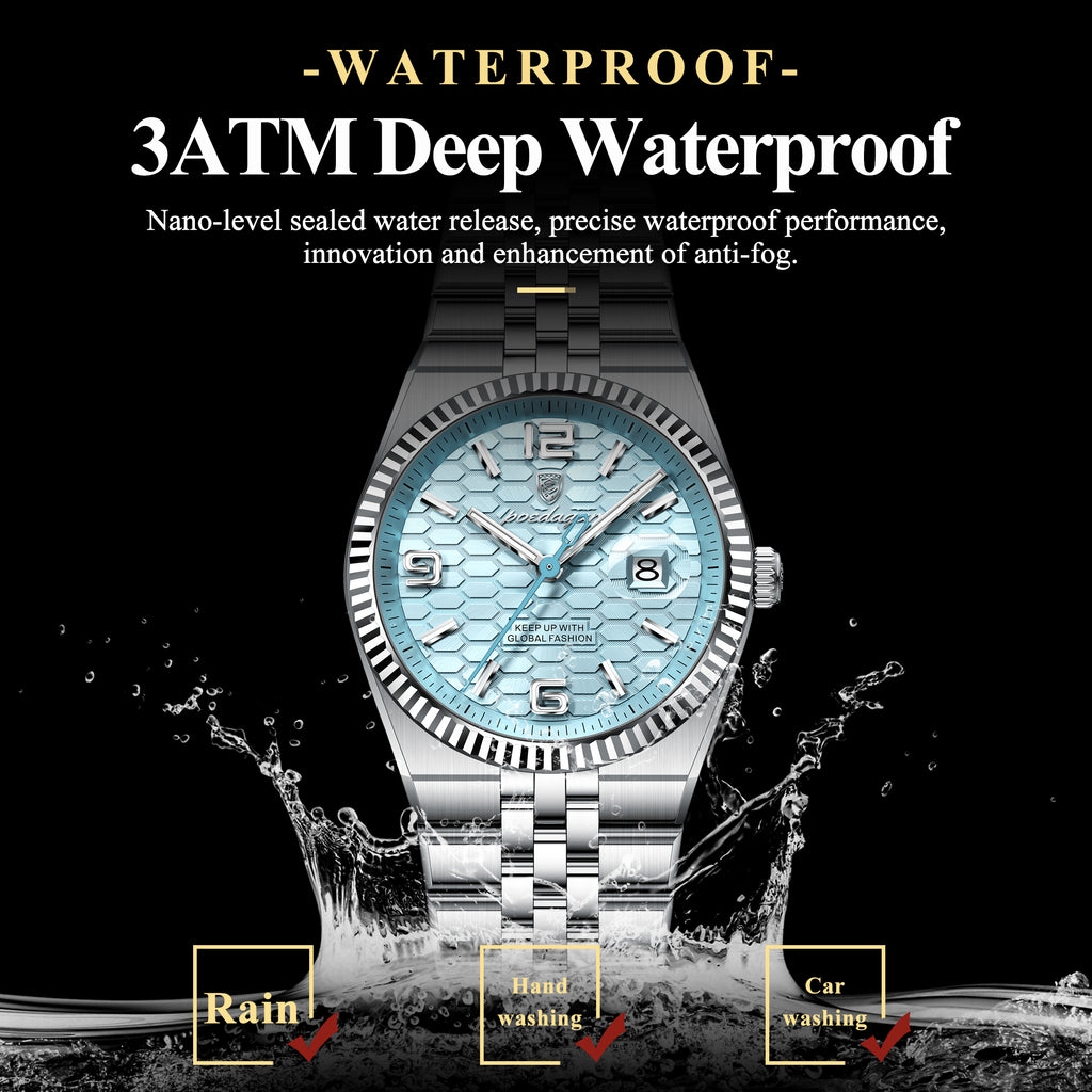Poedagar High Quality Stainless Steel Women Watch Waterproof Luminous