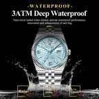 Poedagar High Quality Stainless Steel Women Watch Waterproof Luminous