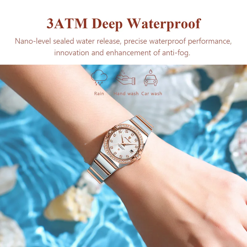 Poedagar Round Luxury Quartz Watch