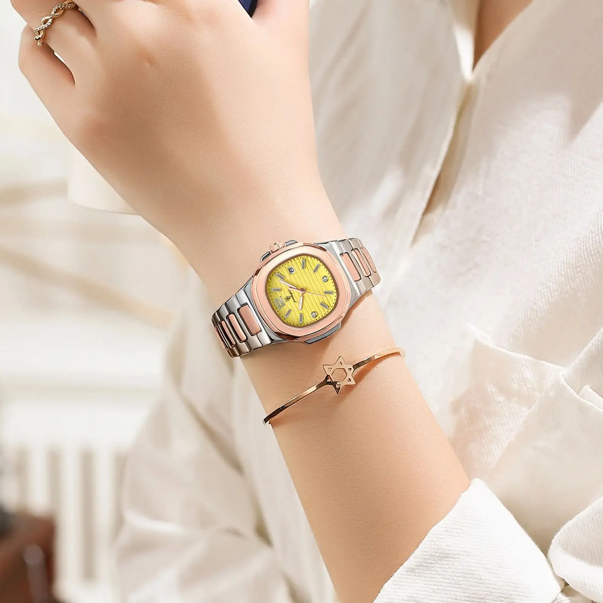 Poedagar Square Classic Women Watch