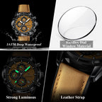 Poedagar Men's Signature Chronograph Sport Watch