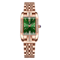 Poedagar Green Rectangular Watch