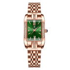 Poedagar Green Rectangular Watch