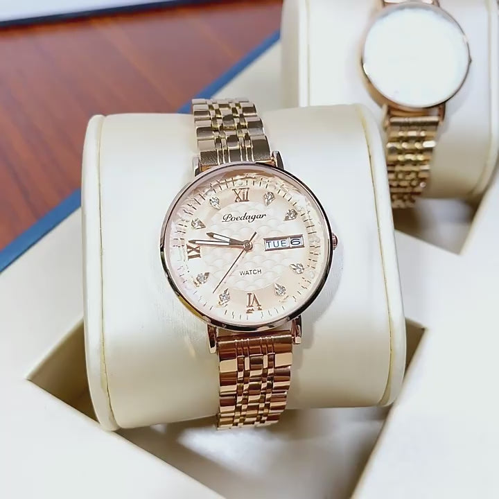 Poedagar Diamond Quartz Watch