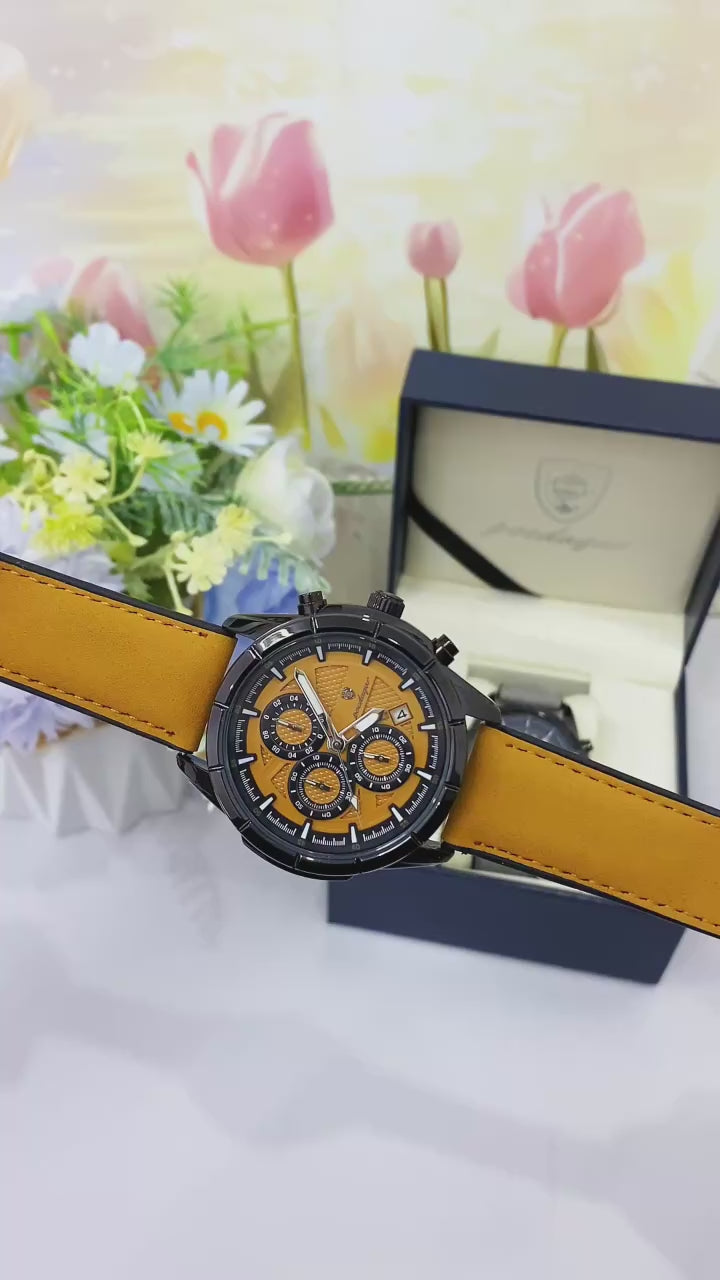 Poedagar Men's Signature Chronograph Sport Watch